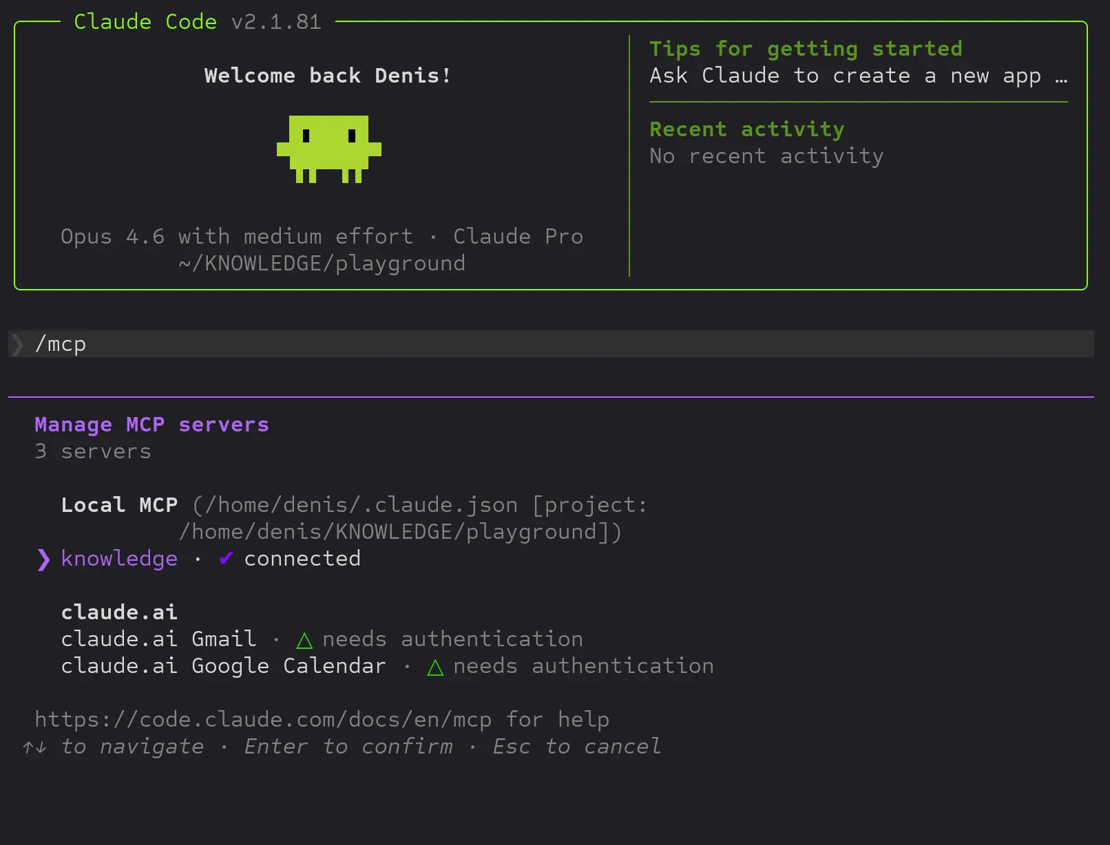 Knowledge.Dev MCP workflow