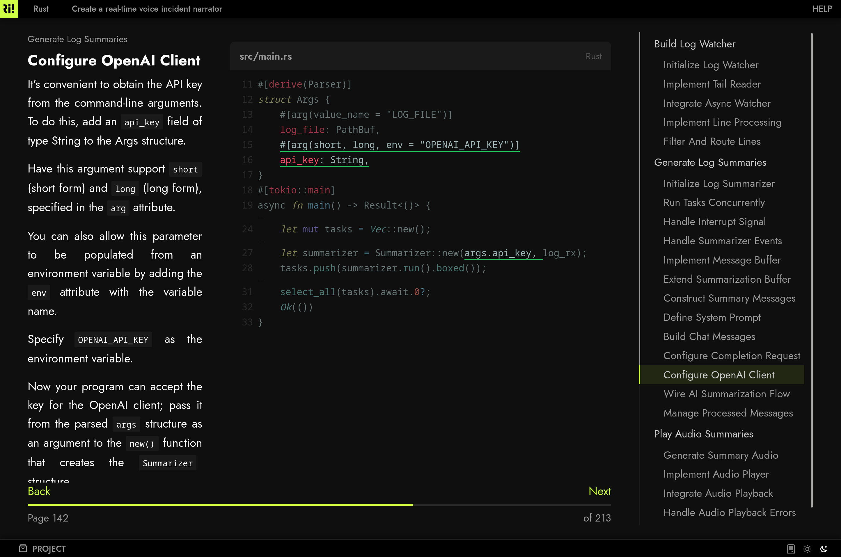 Engineering playground interface