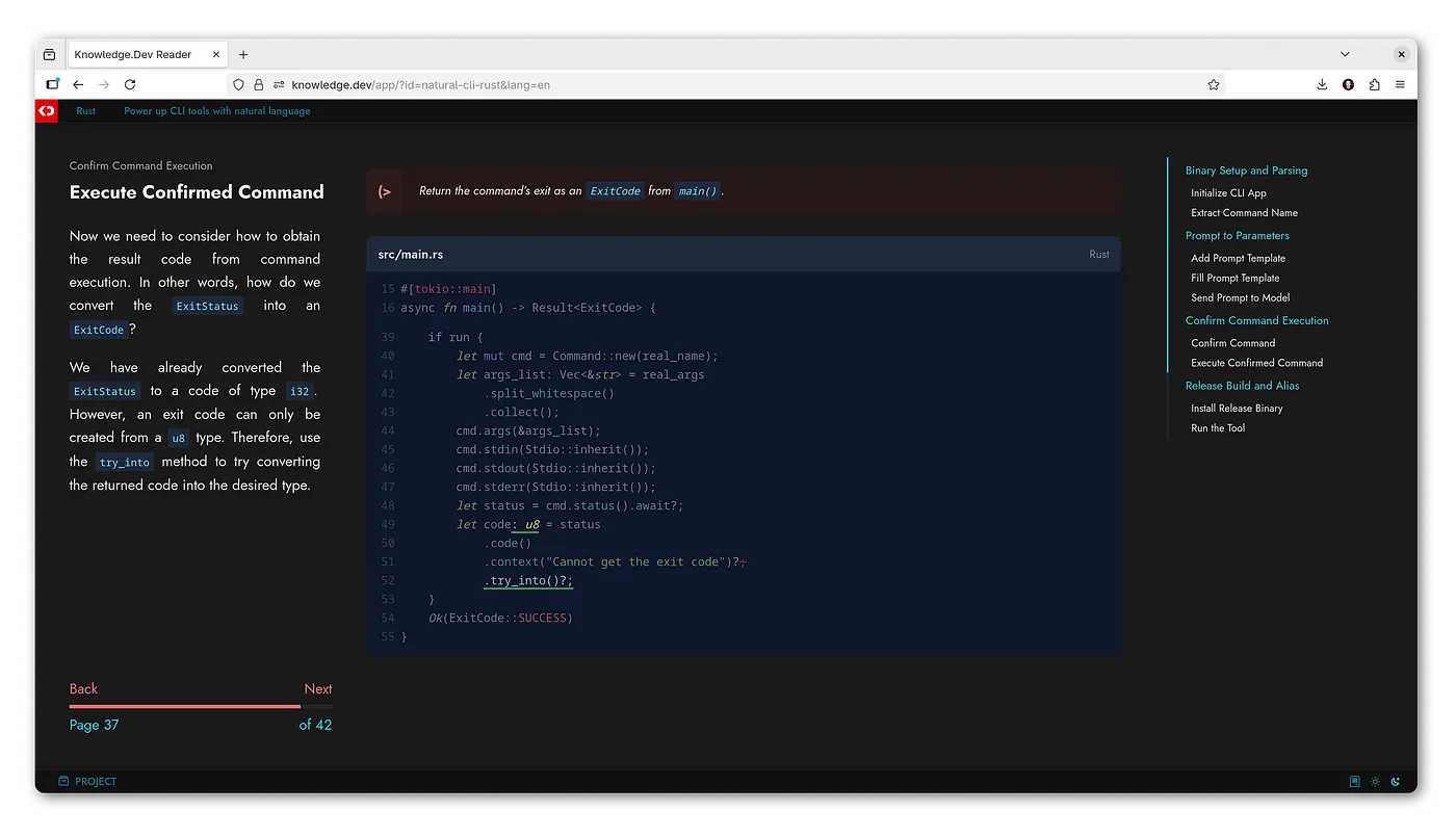 Dark theme for comfortable night reading