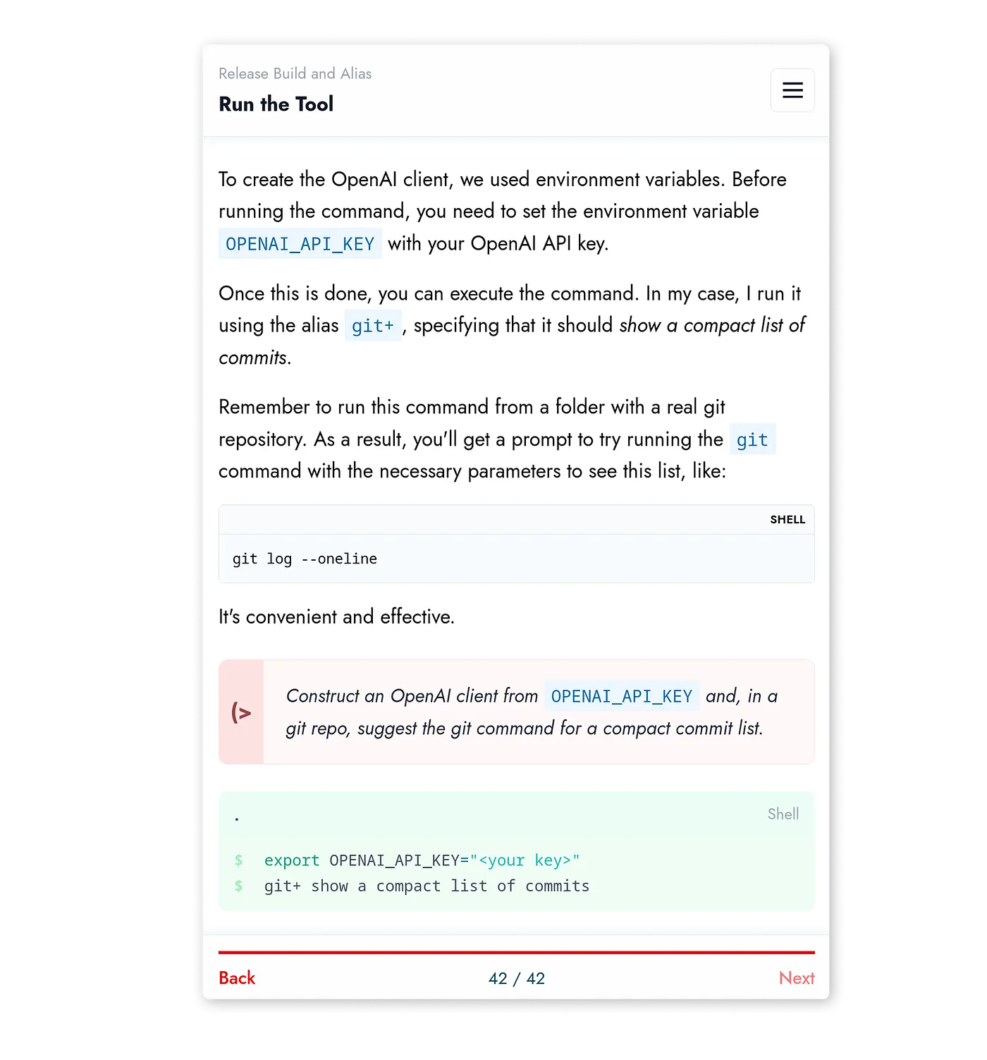 Mobile-optimized reader layout for reading alongside your IDE