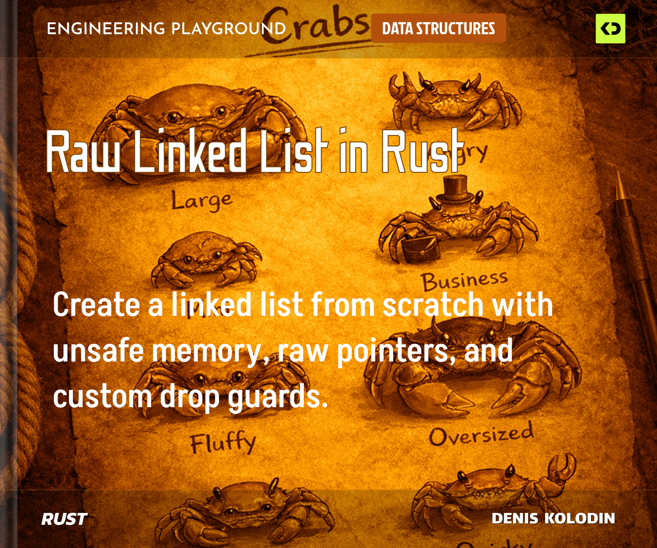 Raw Linked List in Rust cover